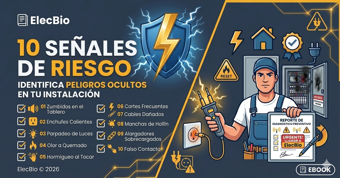 Portada: 10 Señales de Riesgo Eléctrico en tu Hogar